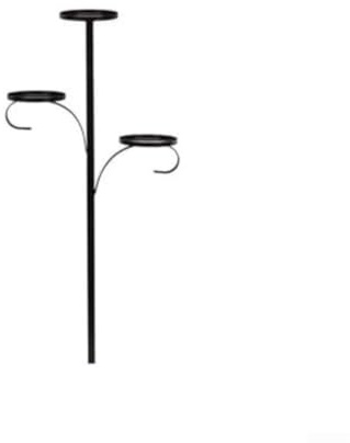 Weihnachtsbaumständer aus Metall mit dreistufigem Kandelaber-Design für stabile Kerzen oder Ornamente während der Feiertage (60 cm)