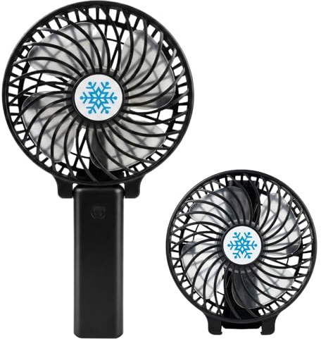 Ziyonix Ventilador de Mano, Mini Ventilador USB plegable Recargable de Escritorio Recargable 180°Mini ventilador de Mesa con 3 Configuraciones de Velocidad para Exteriores Viajes Camping