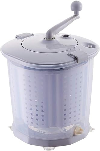 Lavatrice a manovella, Mini lavatrice portatile Eco, Centrifuga e asciugatrice, Facile da usare, Adatta for piccoli indumenti, biancheria intima, camper, campeggio.