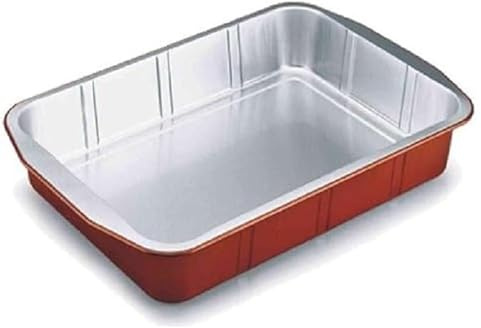 Cuki Contenitori in Alluminio, Extra-Rigidi, 6 Porzioni | Vaschette monouso - Teglie per Microonde, Teglia Alluminio, Vassoi e Vaschette Alluminio per Alimenti Take Away Box - 6 pezzi