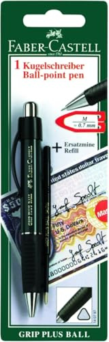 FABER-CASTELL - Kugelschreiber GRIP PLUS BALL Mine M | Keine Farbauswahl möglich - Dokumentenechte Mine und ergonomische Griffzone für komfortables Schreiben