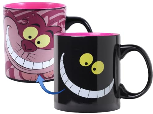 Silver Buffalo AW5534HB Alice au pays des merveilles Disney Cheshire Cat Heat Reveal Tasse en céramique, 500 ml
