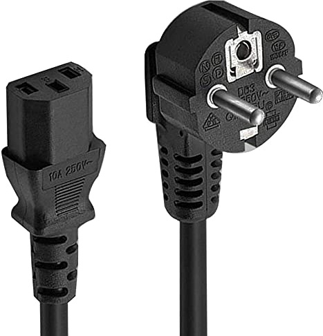 D2 Câble Alimentation Secteur Europa IEC C13 - pour PC Fixe/Moniteur Coloris Noir - 1m50
