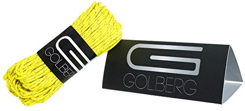 GOLBERG G 1,8 mm fluoreszierendes reflektierendes Paracord – 20 Meter – perfekt für Abspannleinen, Zeltseil, Camping, Wandern – (reflektierendes Neongelb)
