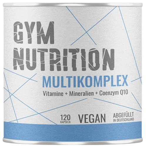 Multimineral Komplex – Laborgeprüft - 120 Kapseln – Vegan – Vitamine - plus Spuren-Elemente & Q10 – Vitamin-Präparat mit Mineralien — vegan, hochdosiert — 120 Kapseln