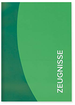 ROTH Zeugnismappe Duo - Grün - mit 12 A4 Klarsichthüllen, Dokumentenecht - Dokumentenmappe