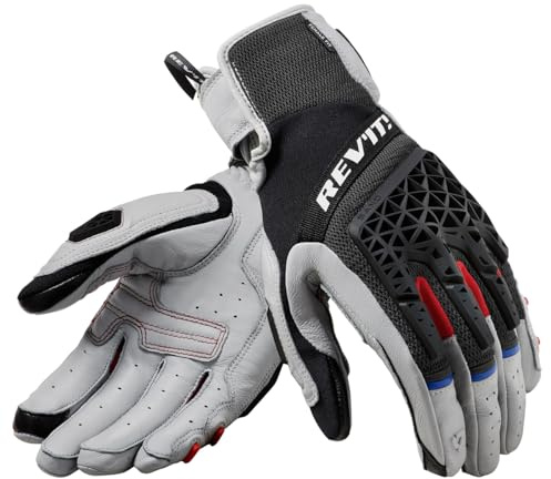 Revit Sand 4 Gants de Moto de Dames, Grau/Schwarz, L