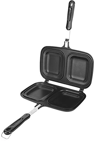 Padella a Doppia Faccia, Padella Antiaderente Padella per Frittata in Alluminio Pressofuso Padella per Chef Padella per Uova con Grill a Ribalta per Cucina di Casa, Ristorante, Strumento per Utensili