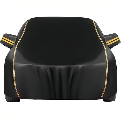 vollgarage Abdeckung Autoabdeckung Für Audi A1 A2 A3 A4 A4L A5 A6 A6L A7 A8 A8L | wasserdichte Frostschutz-Autoabdeckung Kratzfeste Sonnenschutzplane Fürs Auto (Color : Black, Size : A6L)