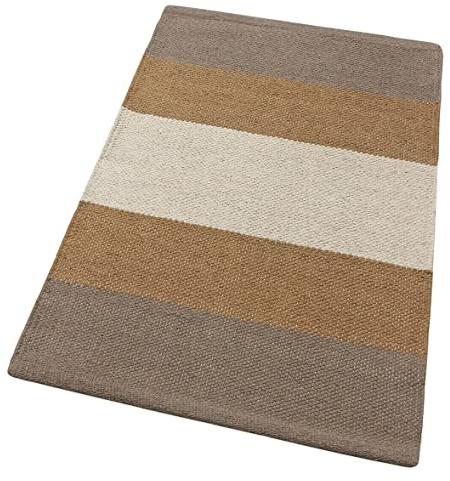 emmevi Tappeto Cucina Bagno Assorbente Puro Cotone Scendiletto Camera Lavabile Mod.PAPRIKA 55X240 BEIGE