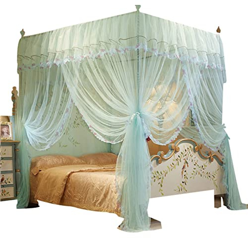 Bexdug Four Corner Post Bed Curtains | Adult Canopy Bed Curtains,Net Bed Curtains for Patio Indoor Outdoor Net, Bed Canopy Curtains, Room Decoration
