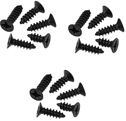 DOITOOL 300pcs Flat Head Screws Drywall Anchor Fixings Self-tapping Screws Cross Countersunk for Wallboard