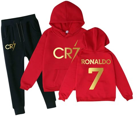 Générique Maillots de Football pour enfants, survêtement de Football pour enfants, ensemble à capuche et pantalon de survêtement, cadeau de Football pour garçons #5