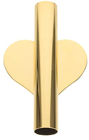 Wandblumenvase aus Metall Herzdesign Gold aus Eisen, Wandmontiert