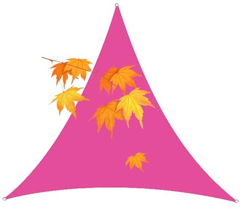 HUJZJY Vela Ombreggiante Impermeabile Triangolare 2x2x2m, Tenda a Vela Triangolare per Esterno, Telo Tenda da Sole, Telo Parasole Tenda da Sole Esterno, Tela Ombreggiante da Giardino