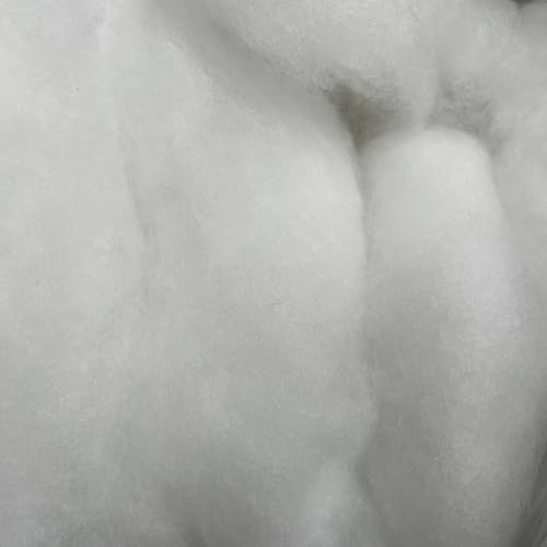 pemmiproducts Schneewatte aus Viskose, 1kg (18,90€/kg), Lyocell/Tencel | Lyocell /Tencel Faser, Naturfaser, kompostierbar, Watte