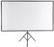 Pantalla de proyección de 80 pulgadas con trípode, proyector de pantalla 16:9 4K HD portátil para cine en casa, películas interiores y exteriores, fácil de montar y altura ajustable