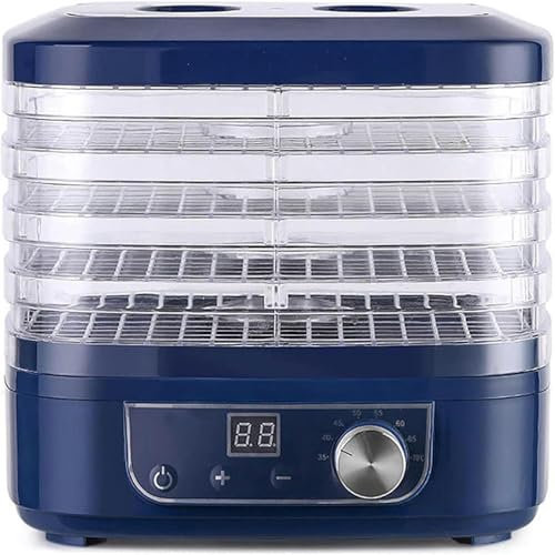 Sécheur De Fruits De Déshydrateur Alimentaire Mini Déshydrateur De Fruits avec Sécheuse Professionnelle De Contrôle De La Température Réglable pour Faire des Fruits, Légumes, Viandes, Bœuf