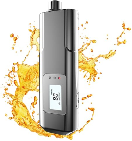 Electri-HQ Etilometro Portatile Certificato,Funzioni di Rottura e Taglio dei vetri,Alcol Test con LED ad Alta Definizione e Chip ad Alta Sensibilità,Adatto per Uso Domestico e Professionale