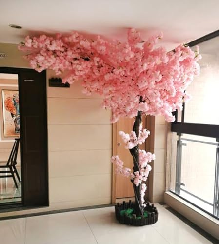 Kunstpflanze Kirschblütenbaum Kirschbaum Künstlich Pflanze Kunstbaum Kirschblüte Zimmerpflanze,Für Büro Hochzeit Party Valentinstag Drinnen Und Draußen,02,1.2x1m