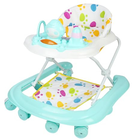 Lauflernhilfe für Babys, höhenverstellbar – Lernhilfe für Babys – ab 6 Monaten – Lauflernen, Entwicklung der motorischen Fähigkeiten Fine62 x 68 x 36 – 81 cm – Grün