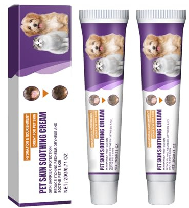 GNAUMORE Crema para La Piel De Mascotas,Barrera Protectora de la Piel para Perros,Crema Calmante Pare Las Perros,Cream Hidratante Pare el Cuidado Des Mascotas 20g*2pc