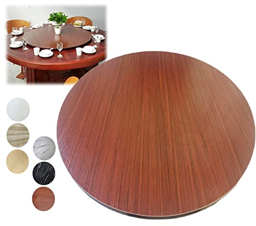 Plato giratorio de madera de 60 cm de diámetro para cocina y comedor, organizador de mesa, plato de madera ideal para entretenimiento y almacenamiento