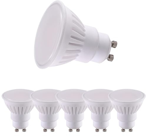 HUAMu GU10 LED Lampe 10W, Ersetzt 90W Halogen, Warmweiß 2700K, 1100 Lumen, Keramikgehäuse, Mjölktäckning, Reflektor Spot 110°, Nicht Dimmbar, 6 Stück