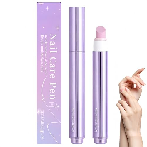 2-in-1-Nagelpflegestift, Nagelhautölstift für Nägel, Nagelserum mit natürlichen Inhaltsstoffen, Feuchtigkeitspflege und Stärkung mit Keramikspitze für trockene und strapazierte Nägel (1 STÜCK)