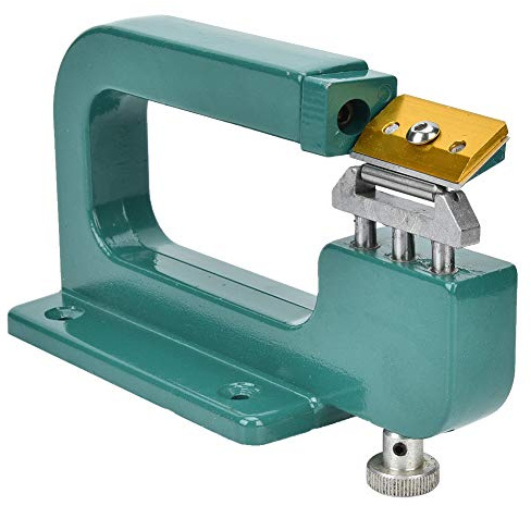 Pssopp Máquina de Esquivador de Borde de Cuero con 4 Rodillos Diferentes, Herramienta de Desplazamiento de Divisor de Cuero Manual de Resistencia a la Erosión