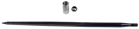 1PCS 49In Black Hay Bale Piercing Fork 4500lbs Load-Bearing Quick Connection System Replacement for Skid Steer Loaders Tractors and Farm Tools