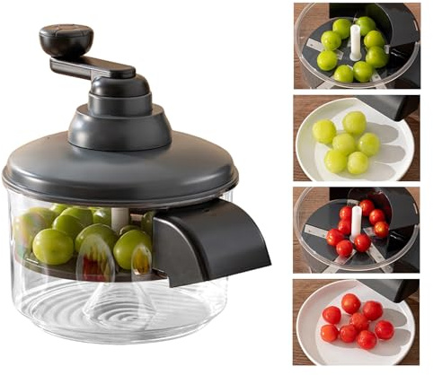 Chaies Macchina Sbucciatrice per Uva, Strumento con Manovella per Rimuovere la Buccia, Sbucciatore Manuale, Per Frutta E Pomodori, Adatto A Famiglia, Amici, Studenti, Adulti, Uomini, Donne E Cucina