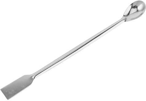 LIGIGWASH Cuchara de Laboratorio para Sólidos y Polvos Mango Largo de Acero Inoxidable, Resistente al Calor, Fácil de Limpiar, para Manipulación Precisa en Crisol y Uso Químico Industrial