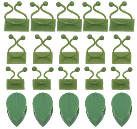 GARIOUANS Clip da Parete per Piante Rampicanti 60 Pezzi Fissaggio Autoadesivo, Supporto in Plastica per Viti da Giardino, Morsetti per Crescita Verticale di Pothos Interno ed