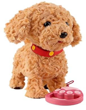 Juguete Eléctrico Para Perros Que Habla - Compañero De Aprendizaje De Idiomas | Cachorro Ladrador Interactivo, Juguete Educativo Electrónico Para Mascotas, Ĵuguete Ďe Actividades Divertidas Ṕara Niños