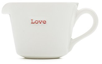 Keith Brymer Jones Word Range 'Love' Small Jug, 50 ml - White