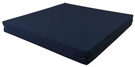 Biona Rollstuhlkissen aus Viscoschaum mit Noppen, Höhe 10 cm, Inkontinenzbezug (46 x 43, blau)