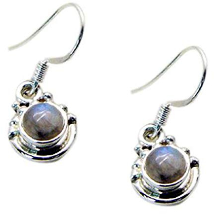 RIYO edelsteine frauen labradorit trendy silber schmuck antike ohrringe grau n½