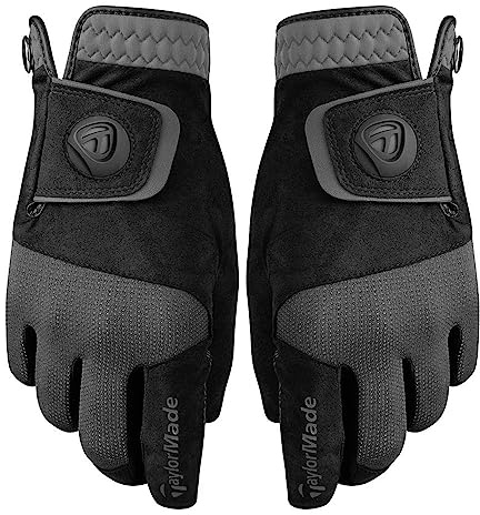 TaylorMade Taywm Herren-Golfhandschuh, Regenschutz, Schwarz, Größe M