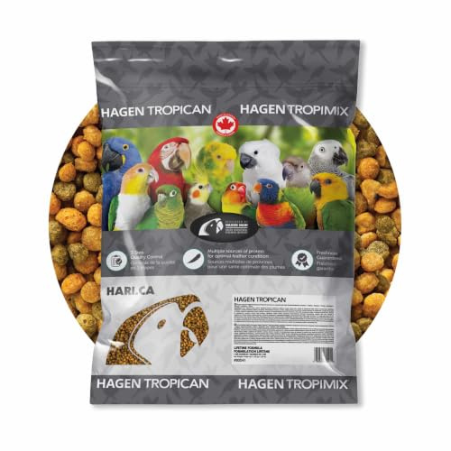 Tropican Mantenimiento 11'34Kg Gránulo 4mm Alimento Completo para Loros, Cotorras, Ninfas y Guacamayos