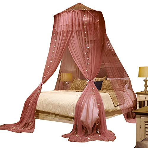 Alberta Elegantes Moskitonetz Kuppel-Bett-Vorhang Moskitonetz Amazon-Deckenboden Prinzessinstil Installation-freie Doppelbett-Verschlüsselung