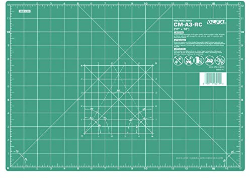 Olfa A3 (450x320) Multi-Purpose self-Healing Craft Mat, Green