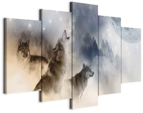 murando - Akustikbild Akustikschaumstoff, 225x112 cm, 5-teilig, Wohnzimmer | Verbessert Raumakustik, reduziert Hall, ideal fürs Büro oder Wohnzimmer, hochwertige Verarbeitung, schnelle Montage, stilvoll