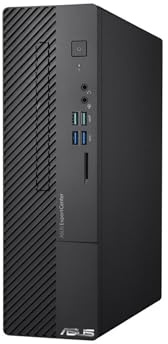 ASUS ExpertCenter D500SC-XH502 Ordinateur de Bureau à Petit Facteur de Forme, Intel Core i5-11400, 8 Go de RAM DDR4, SSD PCIe 256 Go, TPM, Windows 10 Pro, Noir, D500SC-XH502