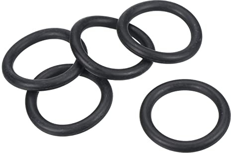PATIKIL O Joint Torique Nitrile Caoutchouc 38mm OD 28mm ID 5mm Largeur, 25 Pcs Métrique Scellage Joint pour Robinet Plomberie Automobile Réparation, Noire