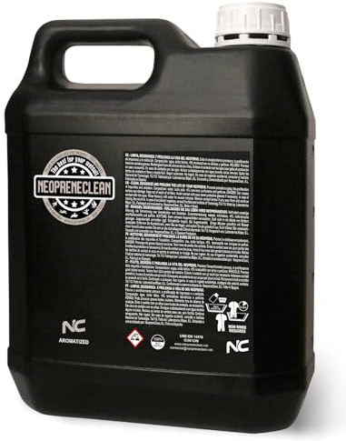 NeopreneClean Reinigungsmittel für Neopren, ohne Ausspülen, 100% biologisch abbaubar, von FESURFING empfohlenes Produkt. (5 Liter, Kokosnuss)