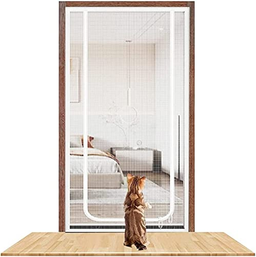 Katzensicher Haustier-Netztür 100 X 200cm, Kratzfest, Verstärkte Katzengitter-Tür, Fliegengitter-Tür, Katzensichere Tür For Schlafzimmer, Küche, For Terrassentüren, Mehrere Größen, Haustiersichere ( C