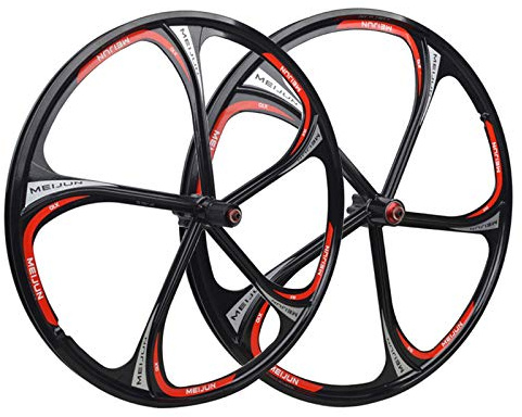 KANGXYSQ 26 Zoll Fahrrad Räder MTB Laufradsatz Doppelwandige Magnesiumlegierung Vorderer Hinterrad Felgen Schnelle Veröffentlichung Scheibenbremse 7-11 Kassette