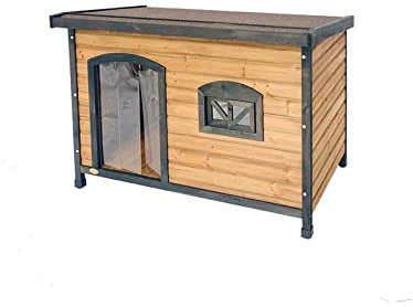 Katzenhaus katzenvilla Haustier-Villa, Hundehütte, Outdoor-Hundevilla, kleine Hundehütte, Kaninchenstreu, Katzenhütte, Haustierhaus, GW-009 Katzenhütte (Size : L)