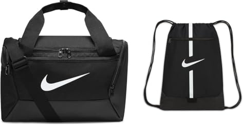 Nike Unisex – Erwachsene Brsla Tasche, Schwarz, Einheitsgröße XS EU & DA5435-010 Nike Academy Sports Backpack Unisex Adult Schwarz/Weiß 1SIZE
